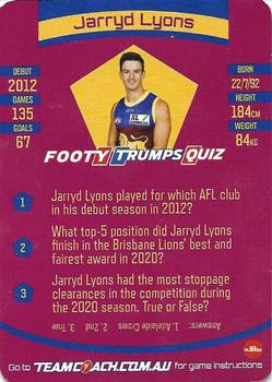 2021 Team Coach AFL #69 Jarryd Lyons Back